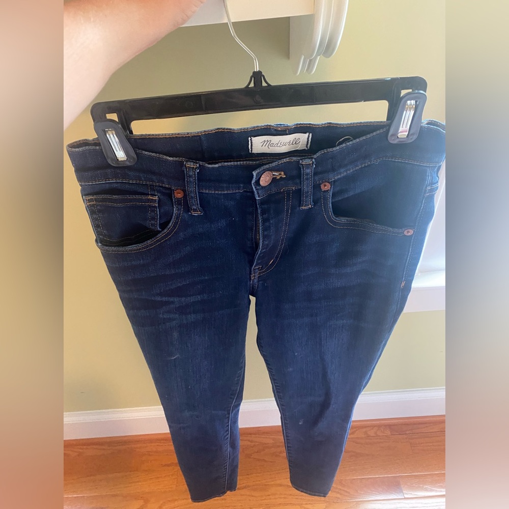 Madewell high rise dark wash skinny jeans size 27
